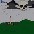 Graveyard sticker