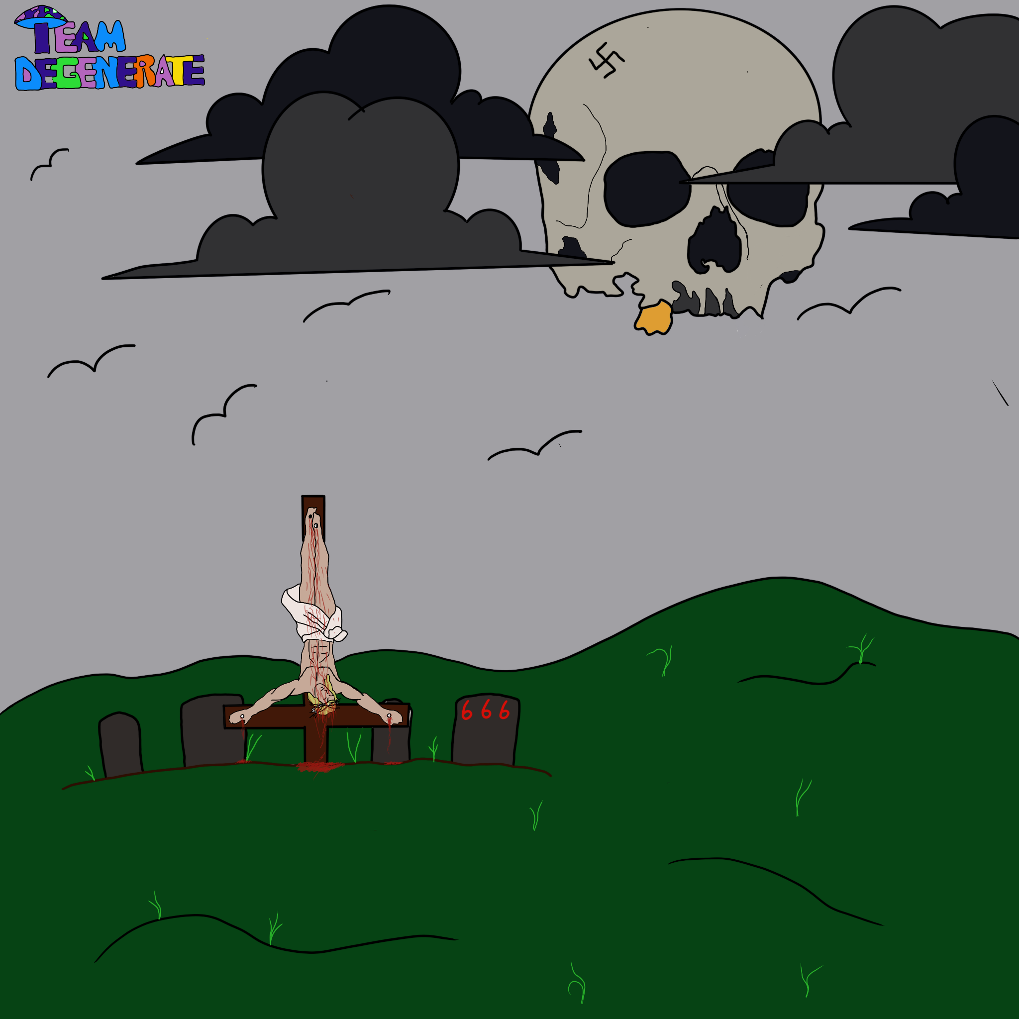 Graveyard sticker